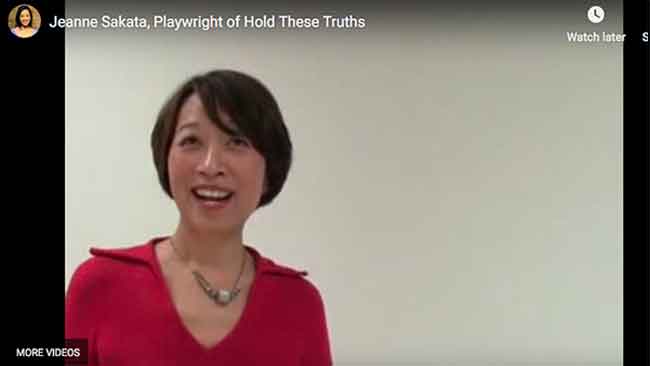 Jeanne Sakata, Playwright of Hold These Truths